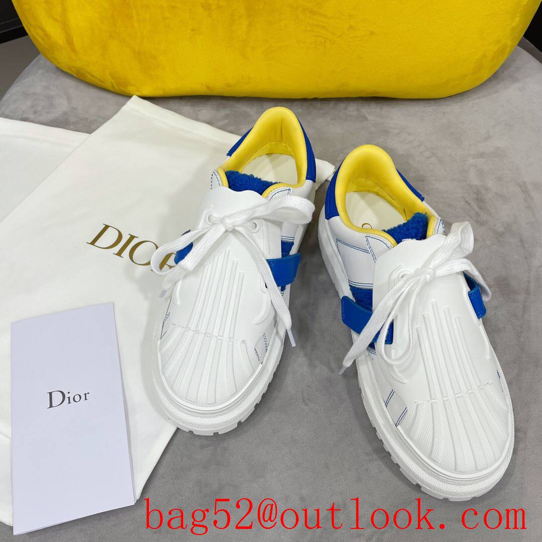 Dior Dior-ID Sneaker White and blue Calfskin and Rubber shoes