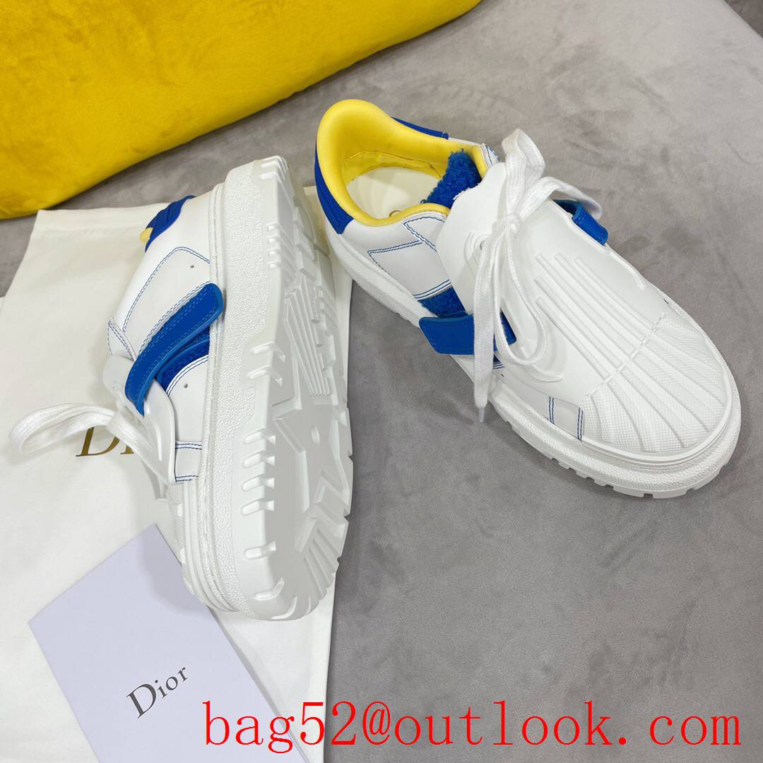 Dior Dior-ID Sneaker White and blue Calfskin and Rubber shoes