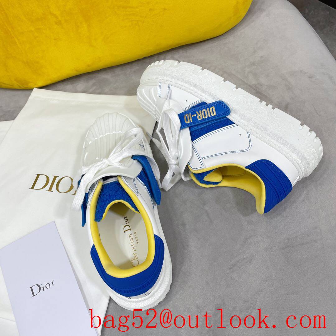 Dior Dior-ID Sneaker White and blue Calfskin and Rubber shoes