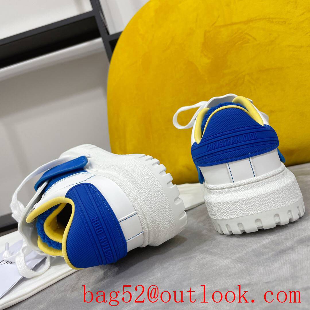 Dior Dior-ID Sneaker White and blue Calfskin and Rubber shoes