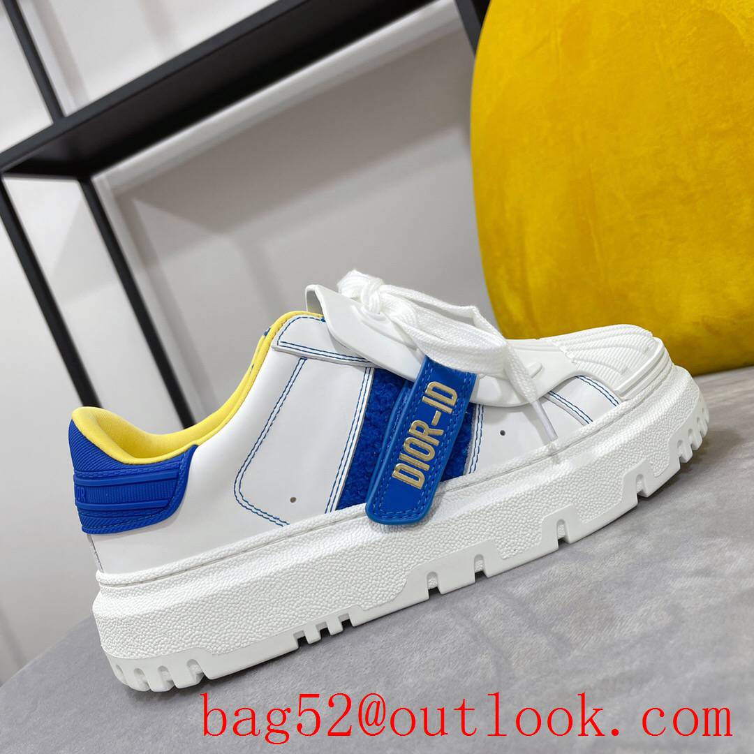 Dior Dior-ID Sneaker White and blue Calfskin and Rubber shoes