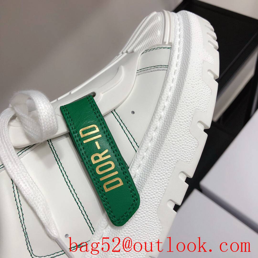 Dior Dior-ID Sneaker White and green Calfskin and Rubber shoes