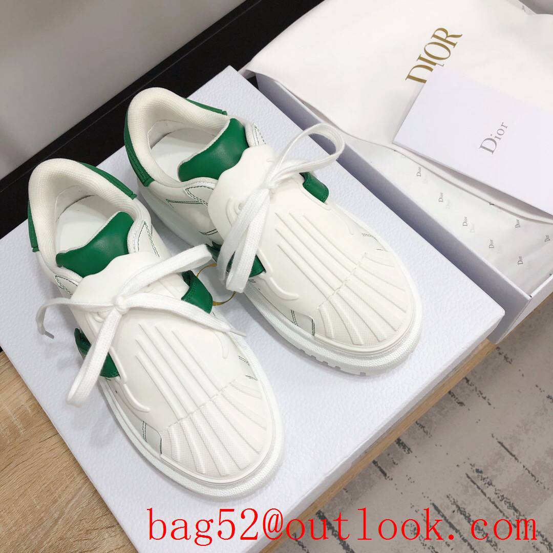 Dior Dior-ID Sneaker White and green Calfskin and Rubber shoes