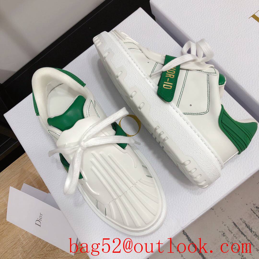 Dior Dior-ID Sneaker White and green Calfskin and Rubber shoes