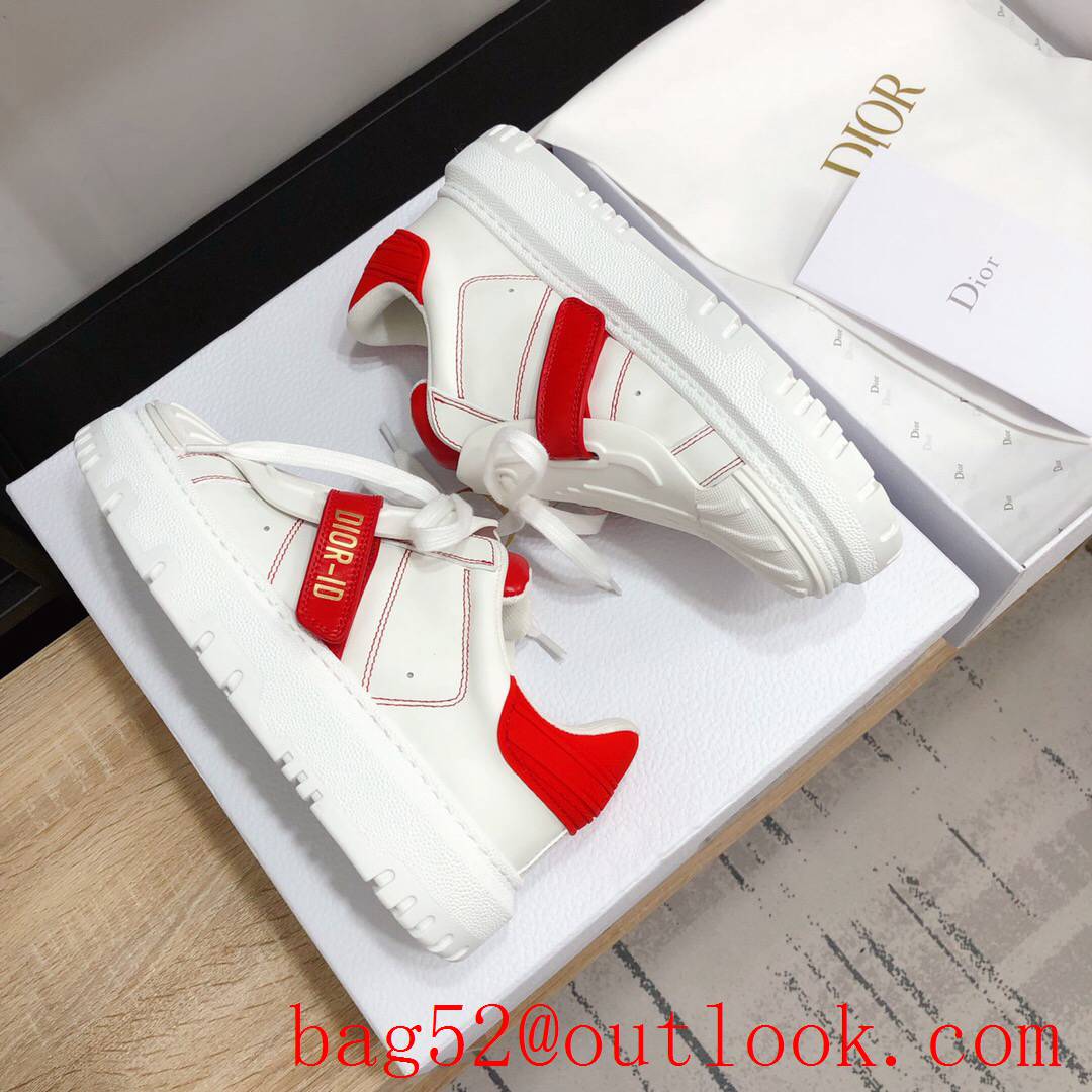 Dior Dior-ID Sneaker White and tri-red Calfskin and Rubber shoes