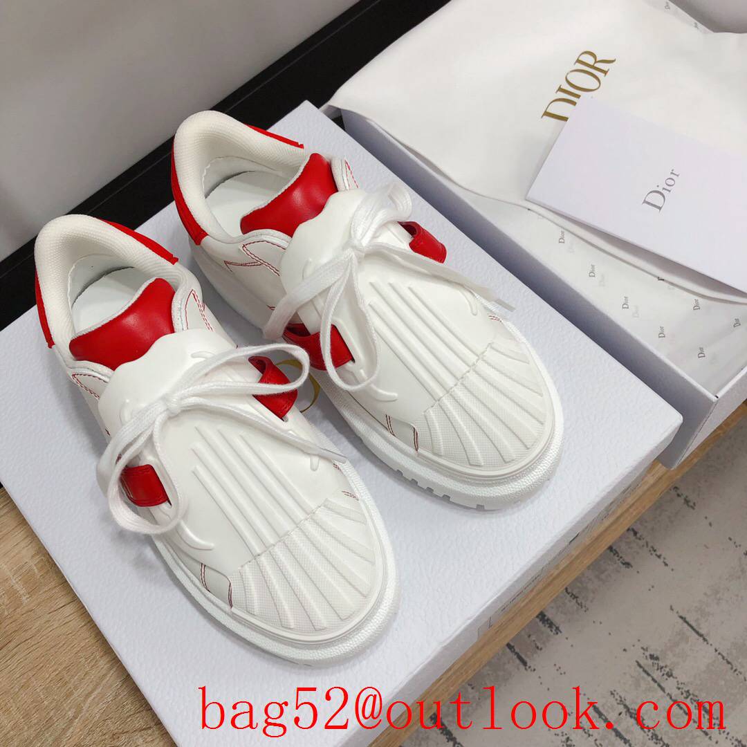 Dior Dior-ID Sneaker White and tri-red Calfskin and Rubber shoes