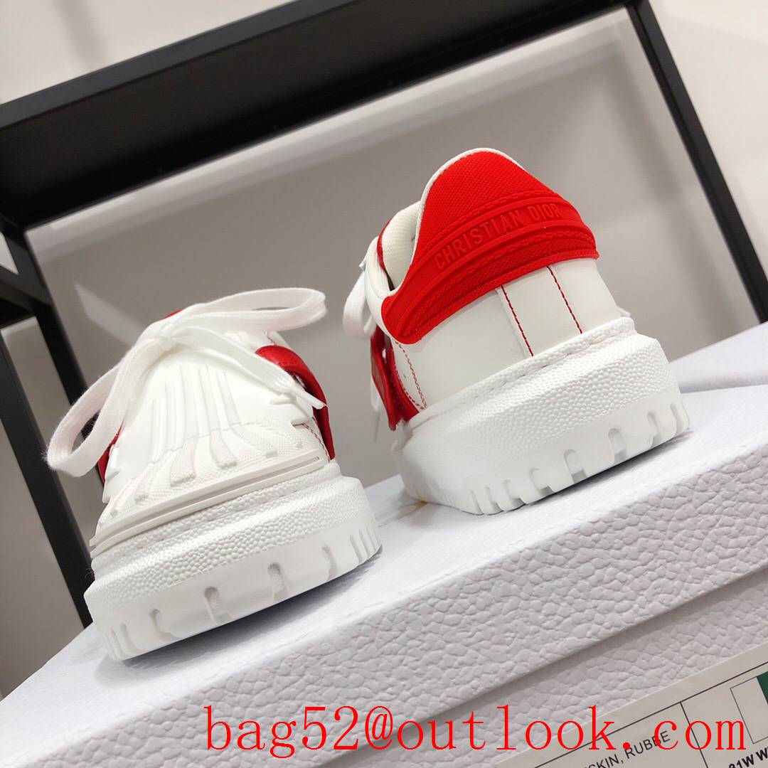 Dior Dior-ID Sneaker White and tri-red Calfskin and Rubber shoes