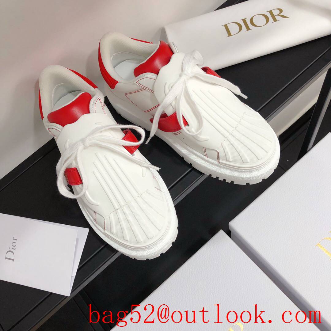 Dior Dior-ID Sneaker White and tri-red Calfskin and Rubber shoes