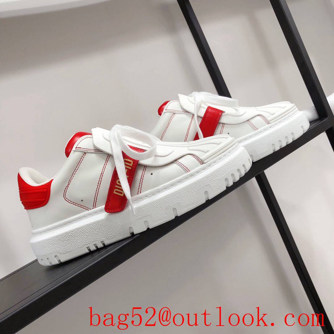 Dior Dior-ID Sneaker White and tri-red Calfskin and Rubber shoes