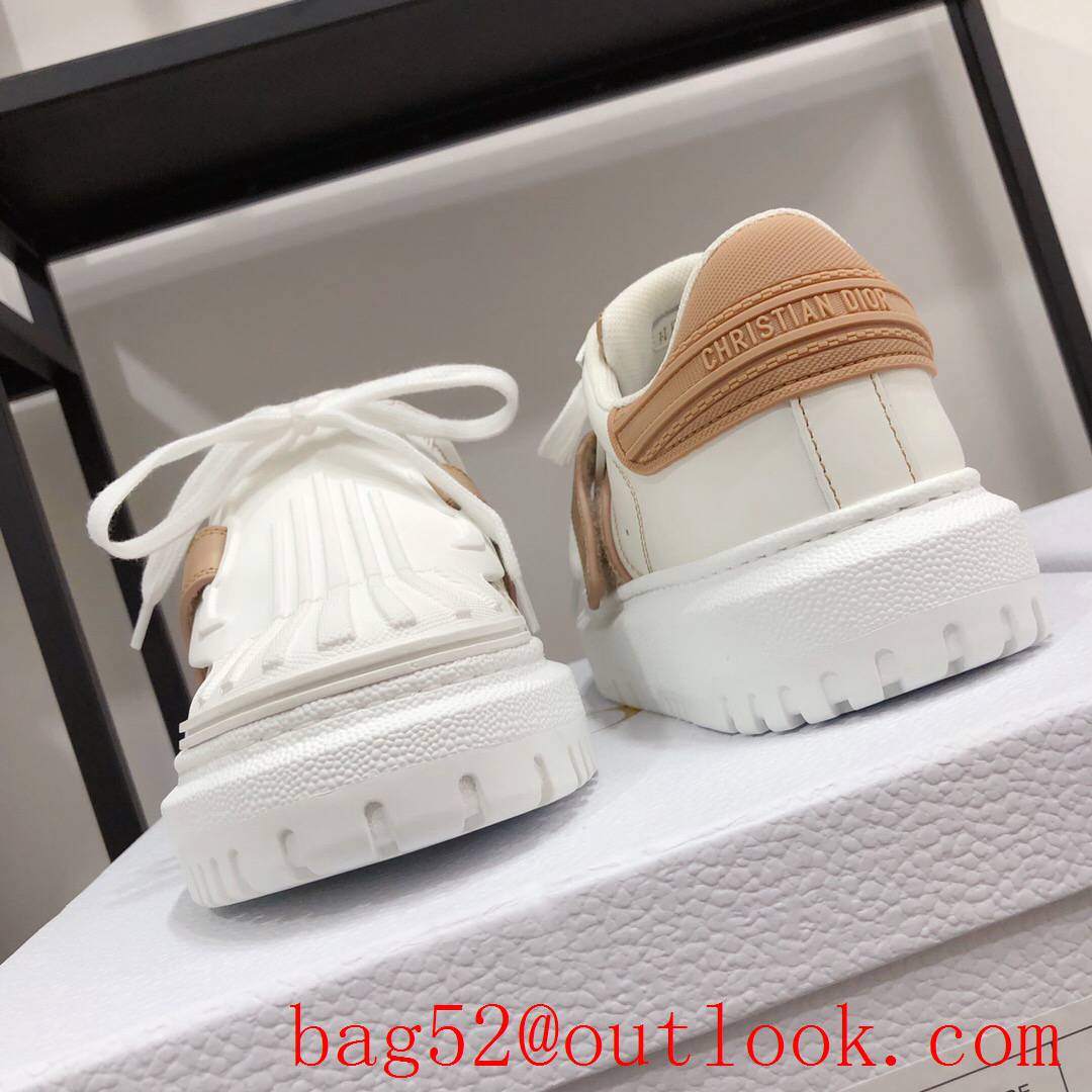 Dior Dior-ID Sneaker White and tan Calfskin and Rubber shoes