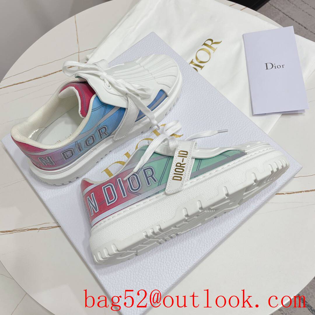 Dior Dior-ID Sneaker rainbow Calfskin and Rubber shoes