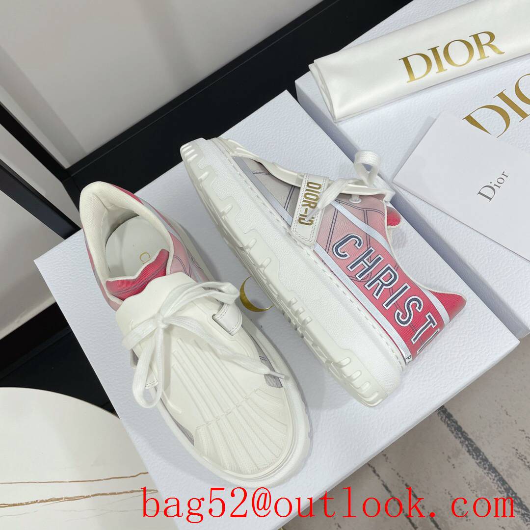 Dior Dior-ID Sneaker White and rose Technical Fabric shoes