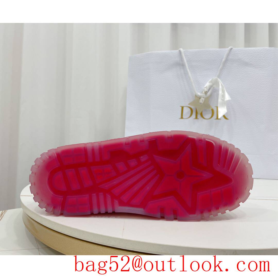Dior Dior-ID Sneaker White Calfskin and Transparent Red Rubber shoes