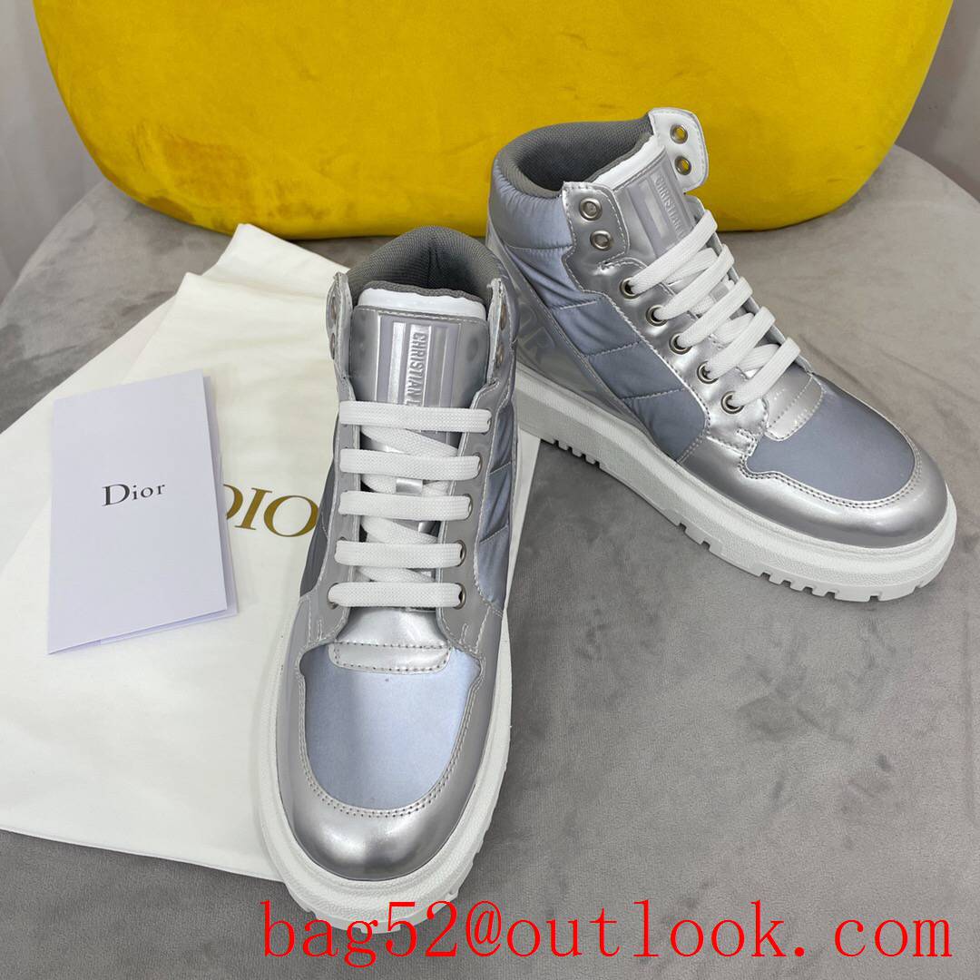 Dior D-Player Sneaker gray Multicolor Technical Fabric Calfskin shoes