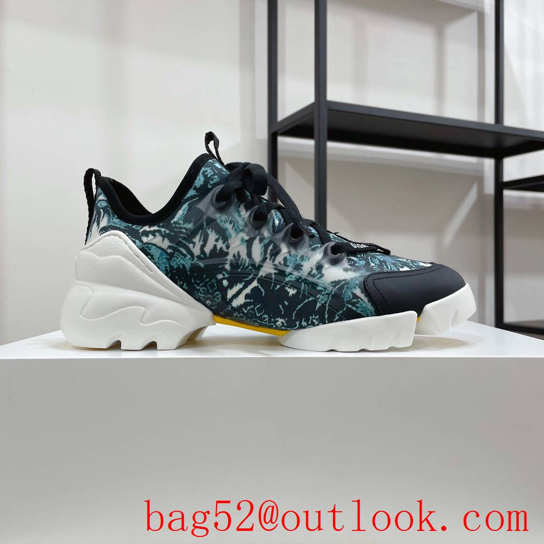Dior D-Connect Sneaker tri-color Technical Fabric shoes