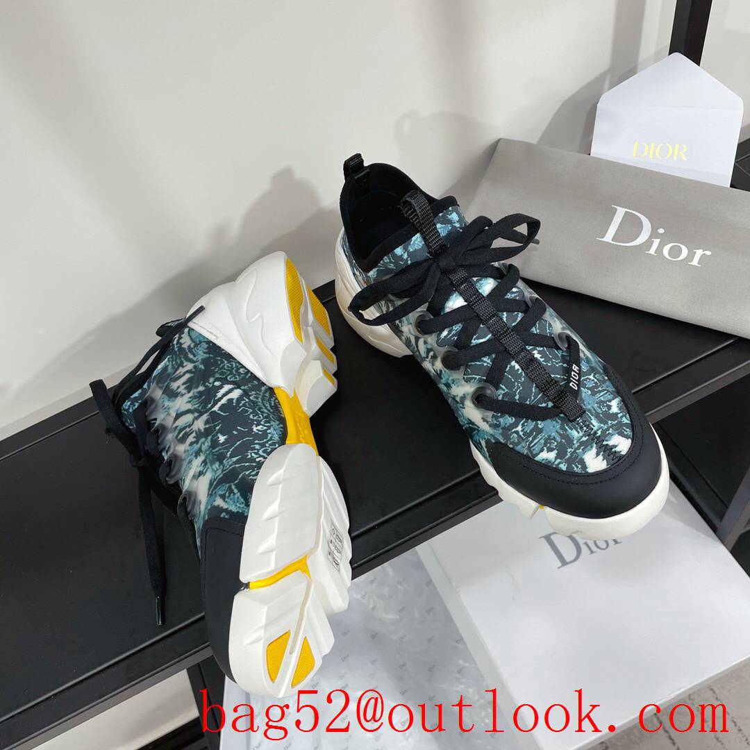 Dior D-Connect Sneaker tri-color Technical Fabric shoes