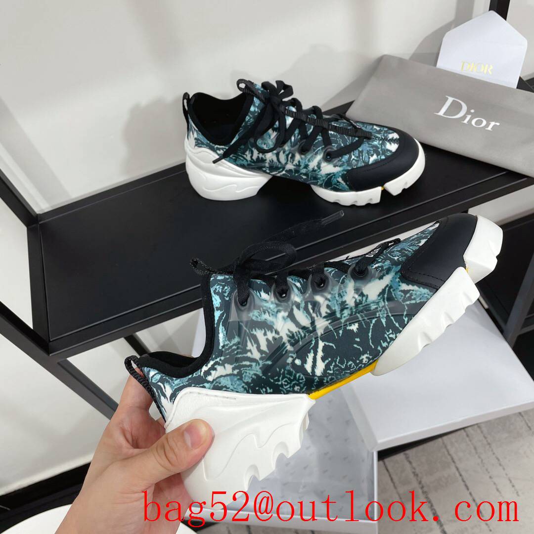 Dior D-Connect Sneaker tri-color Technical Fabric shoes