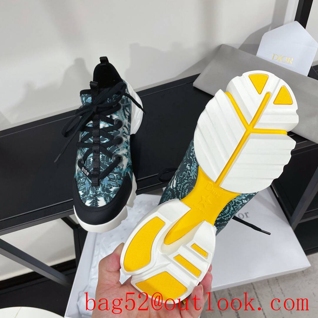 Dior D-Connect Sneaker tri-color Technical Fabric shoes