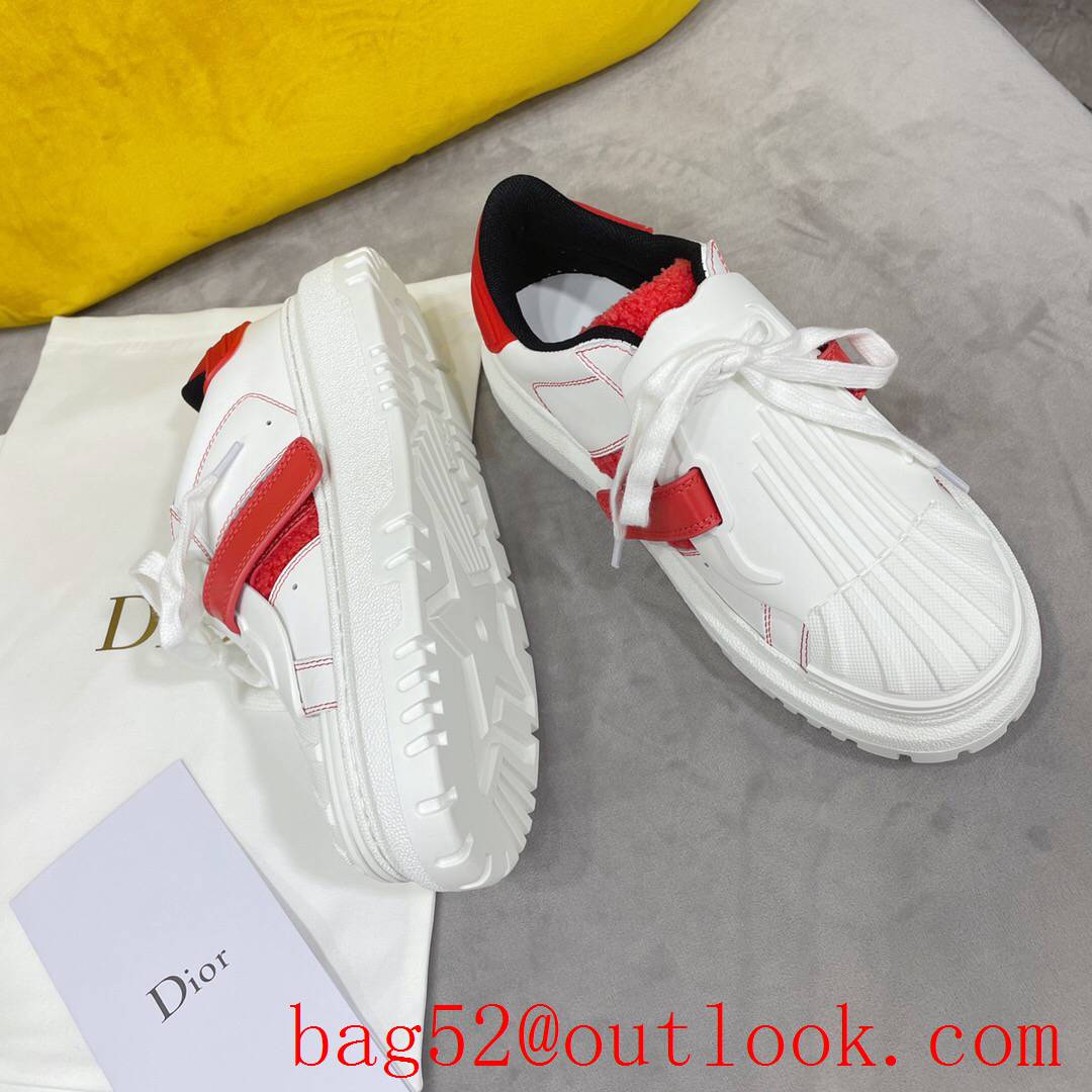 Dior Dior-ID Sneaker White and red Calfskin and Rubber shoes