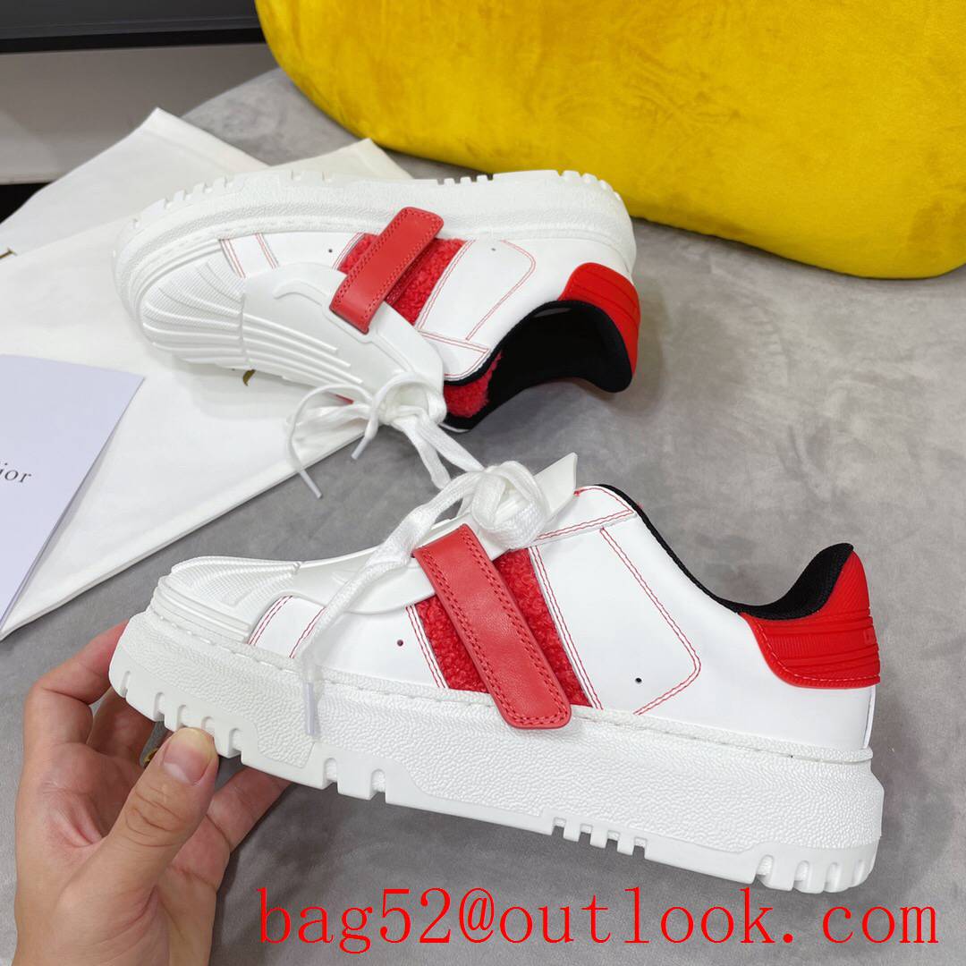 Dior Dior-ID Sneaker White and red Calfskin and Rubber shoes