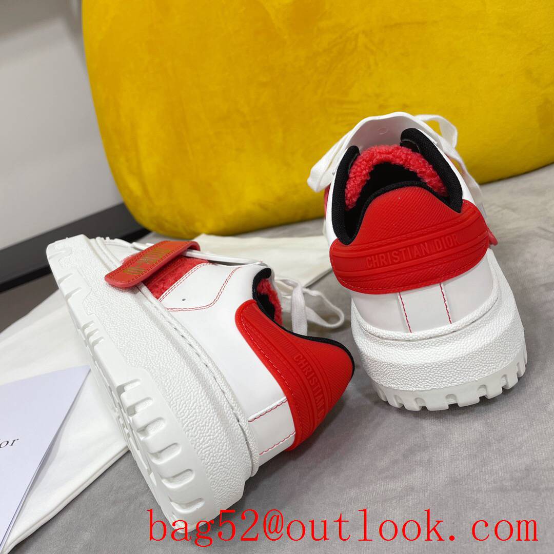 Dior Dior-ID Sneaker White and red Calfskin and Rubber shoes