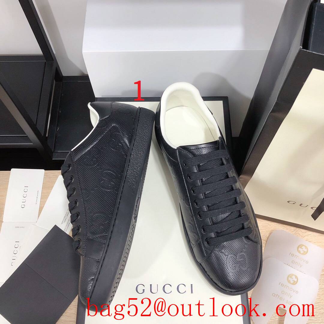 gucci ace for women and men couples sneakers shoes 4 colors