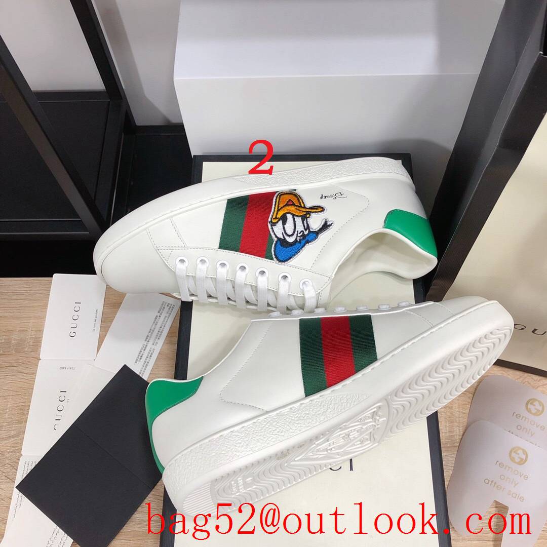 gucci ace for women and men couples sneakers shoes 4 colors