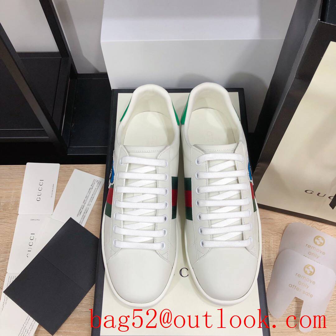 gucci ace for women and men couples sneakers shoes 4 colors