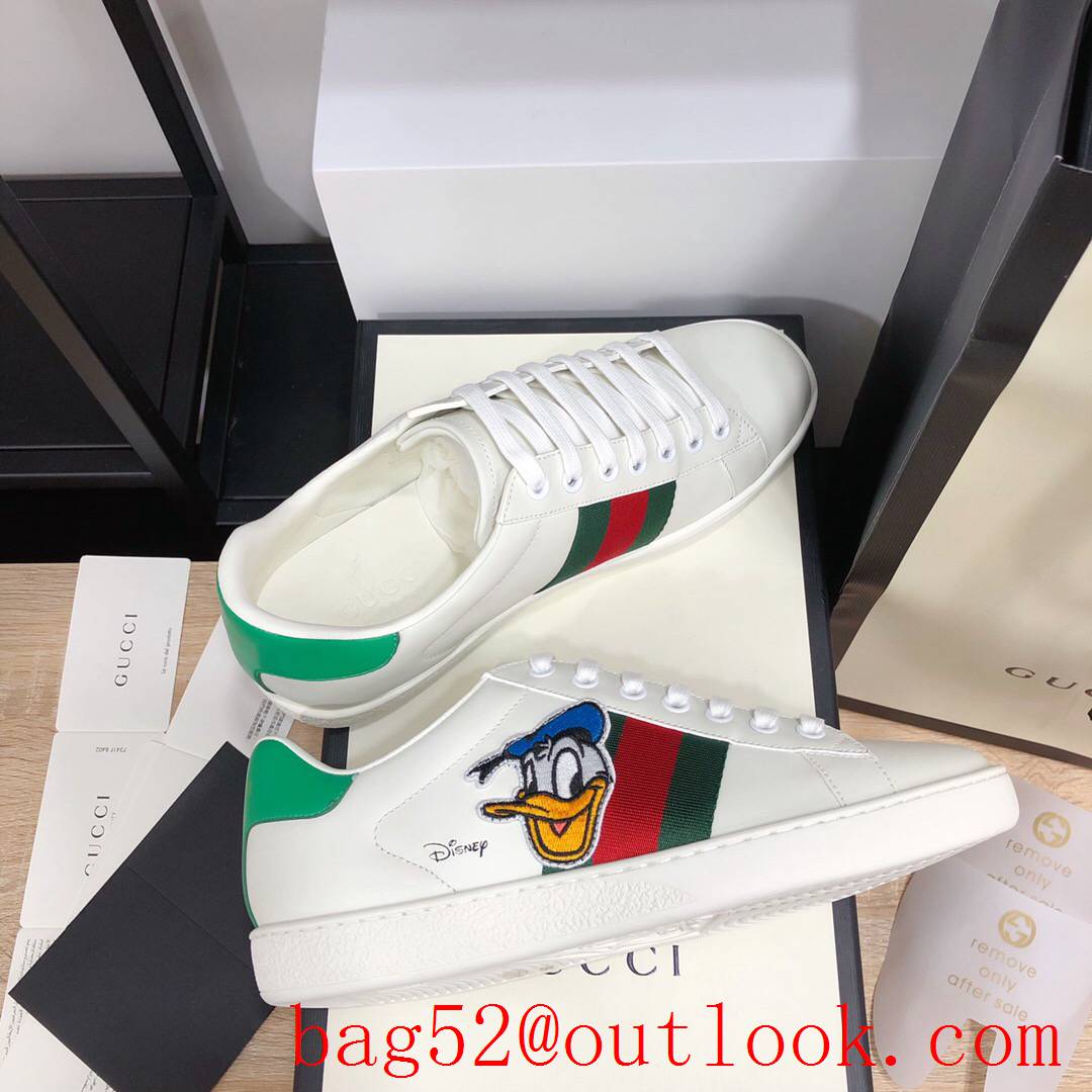 gucci ace for women and men couples sneakers shoes 4 colors