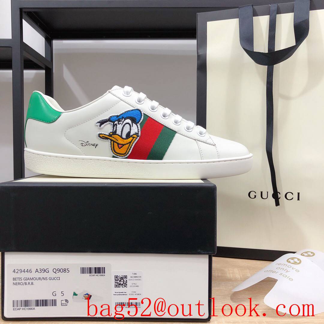 gucci ace for women and men couples sneakers shoes 4 colors