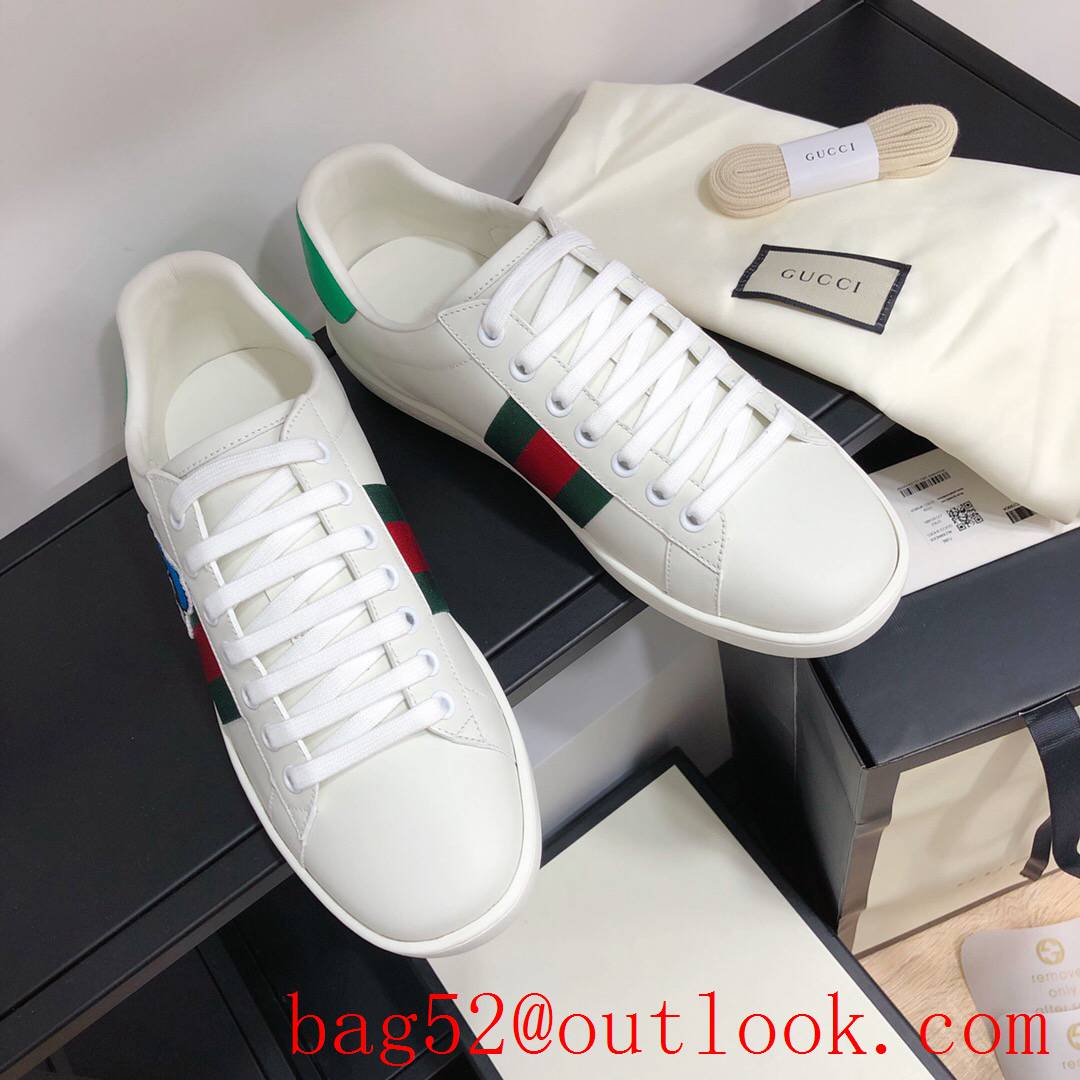 gucci ace for women and men couples sneakers shoes 4 colors