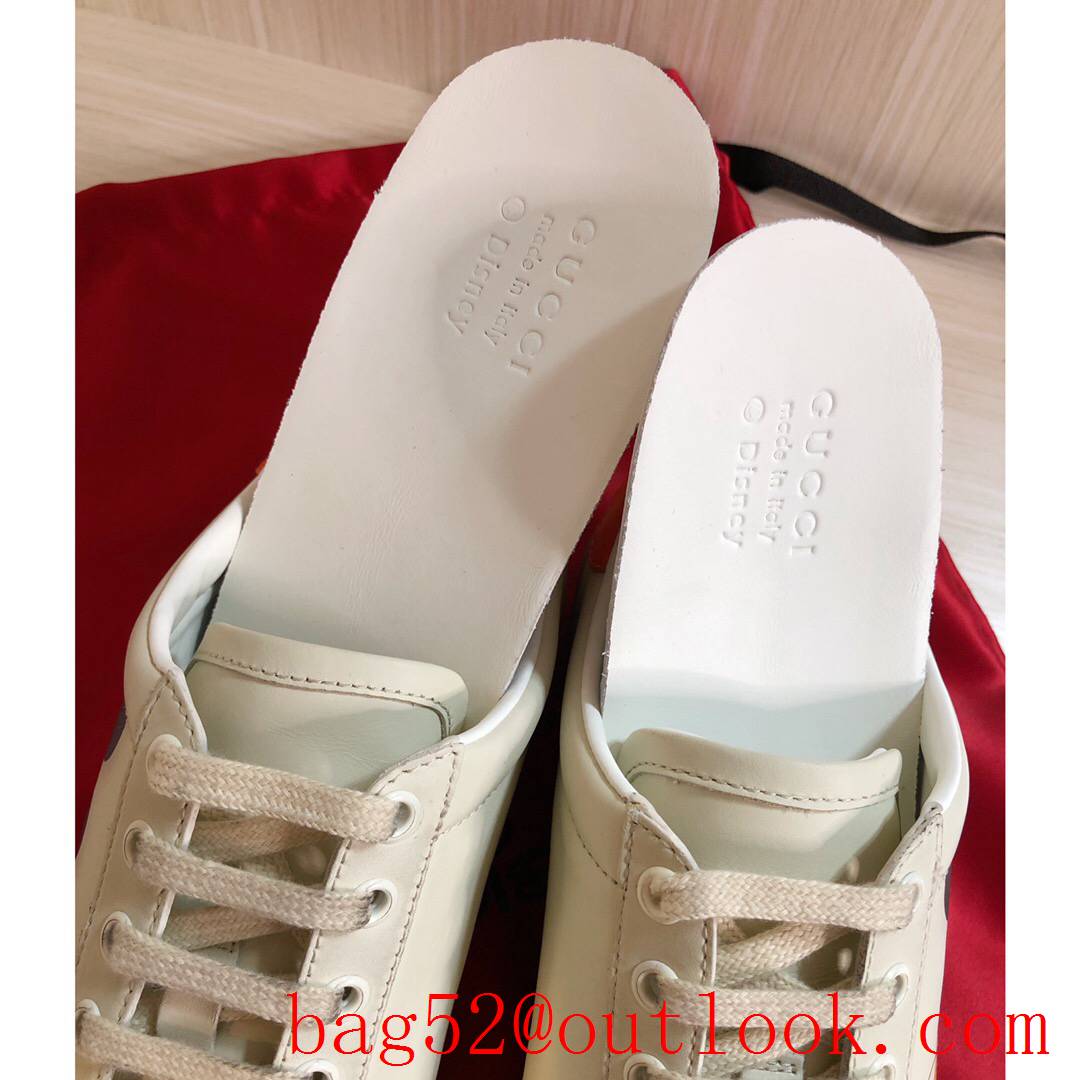 gucci ace disney for women and men couples sneakers cream shoes