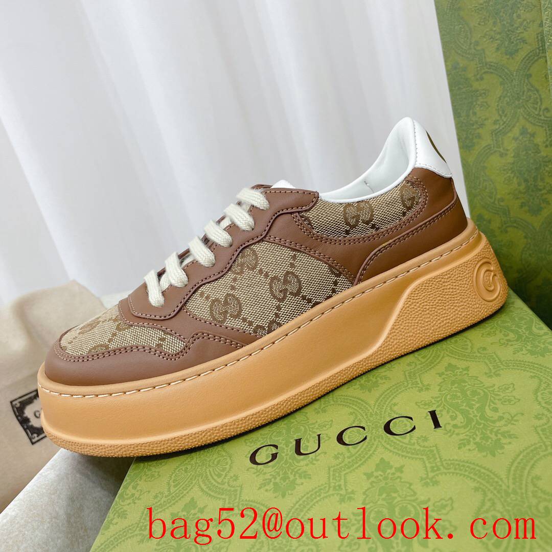 gucci ace tri-brown tennis 1977 for women and men couples sneakers shoes