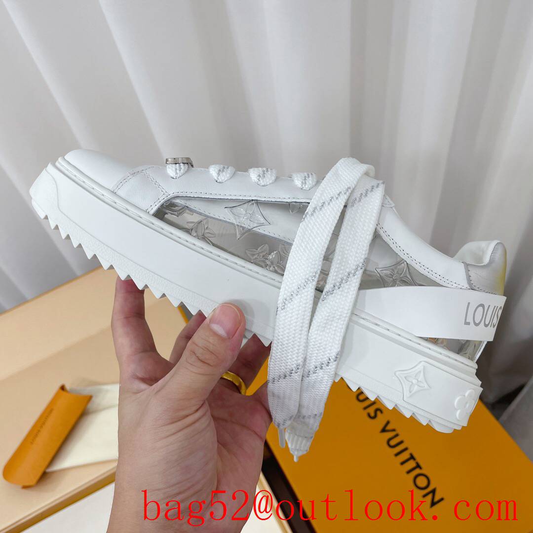 Louis Vuitton lv cream time out squad sneaker shoes for women