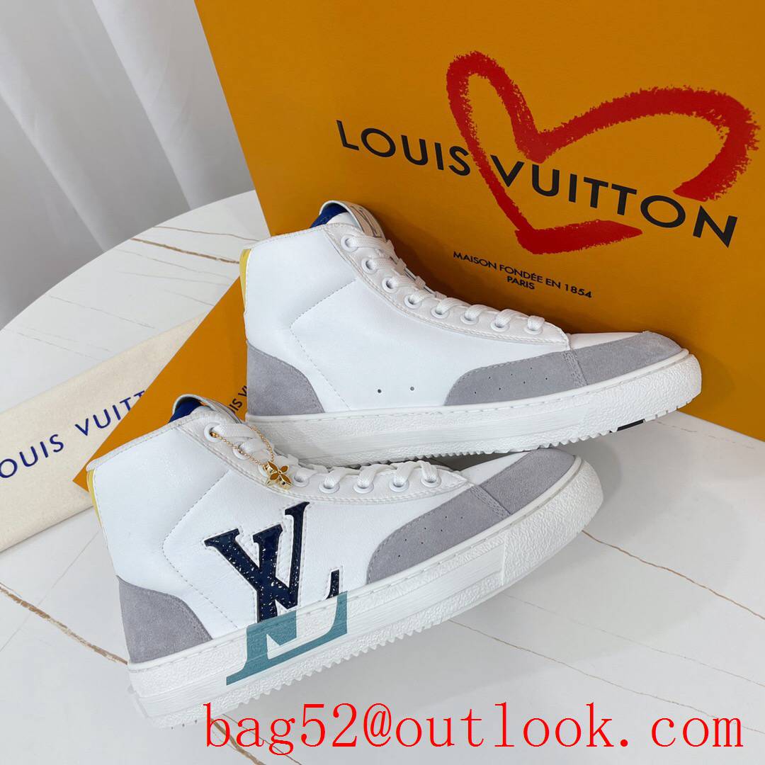Louis Vuitton lv cream charlie sneaker shoes boot for men and women