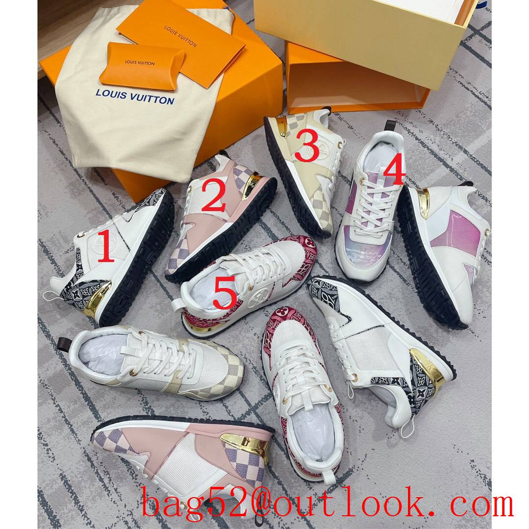 Louis Vuitton lv run away squad sneaker shoes for women 5 colors