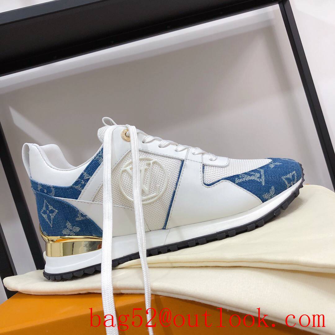 Louis Vuitton lv blue run away sneaker shoes for women