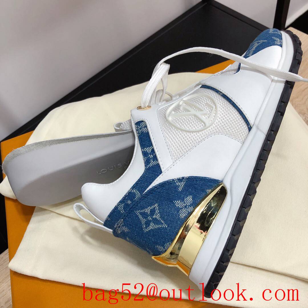 Louis Vuitton lv blue run away sneaker shoes for women