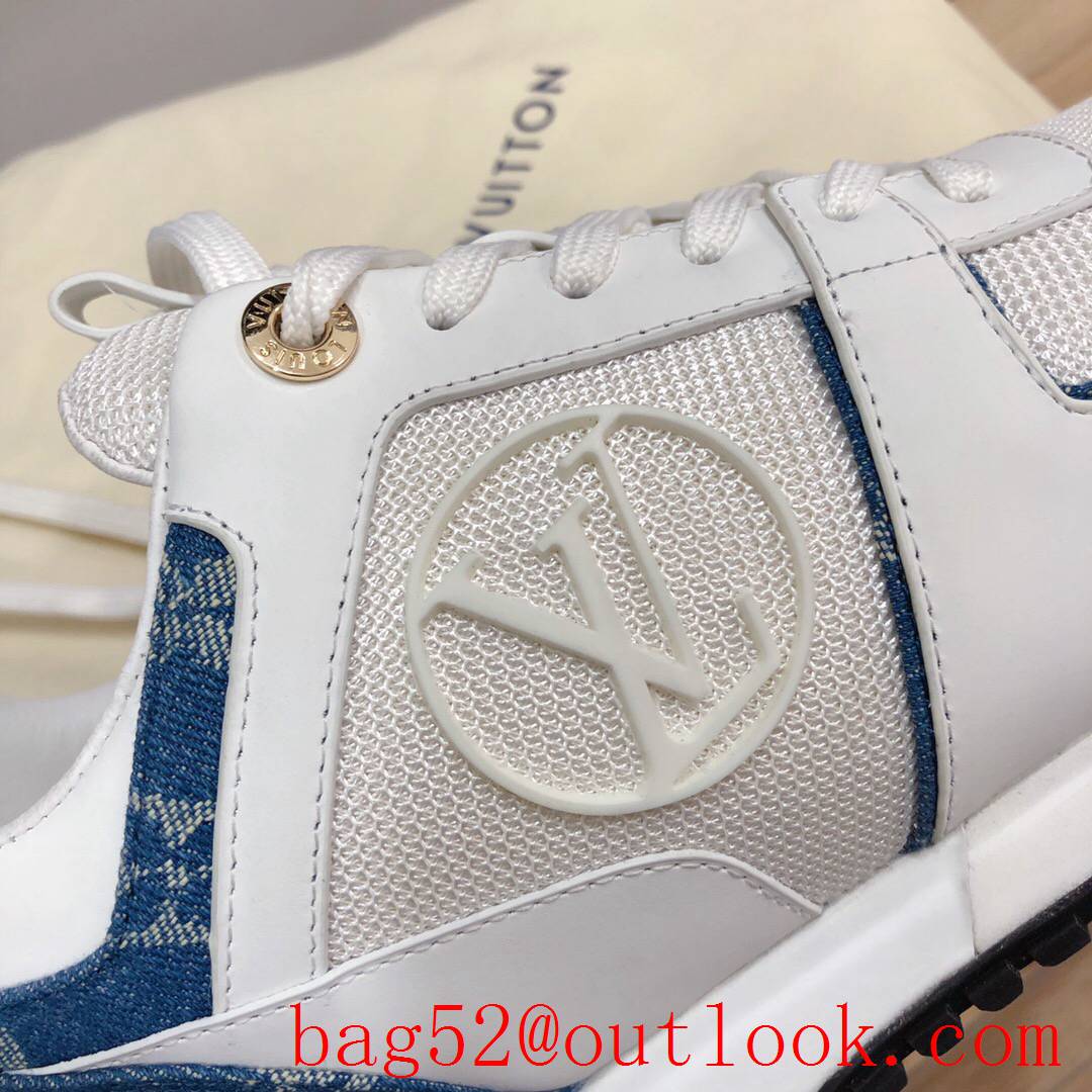 Louis Vuitton lv blue run away sneaker shoes for women