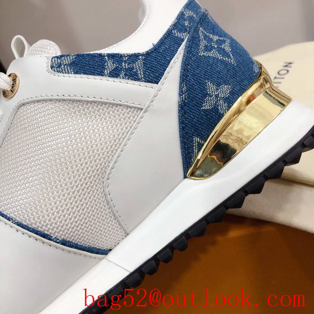 Louis Vuitton lv blue run away sneaker shoes for women