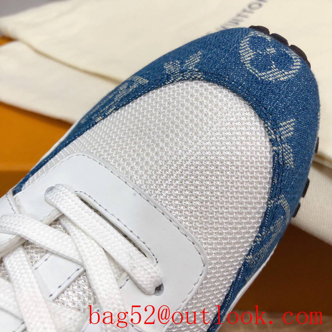 Louis Vuitton lv blue run away sneaker shoes for women