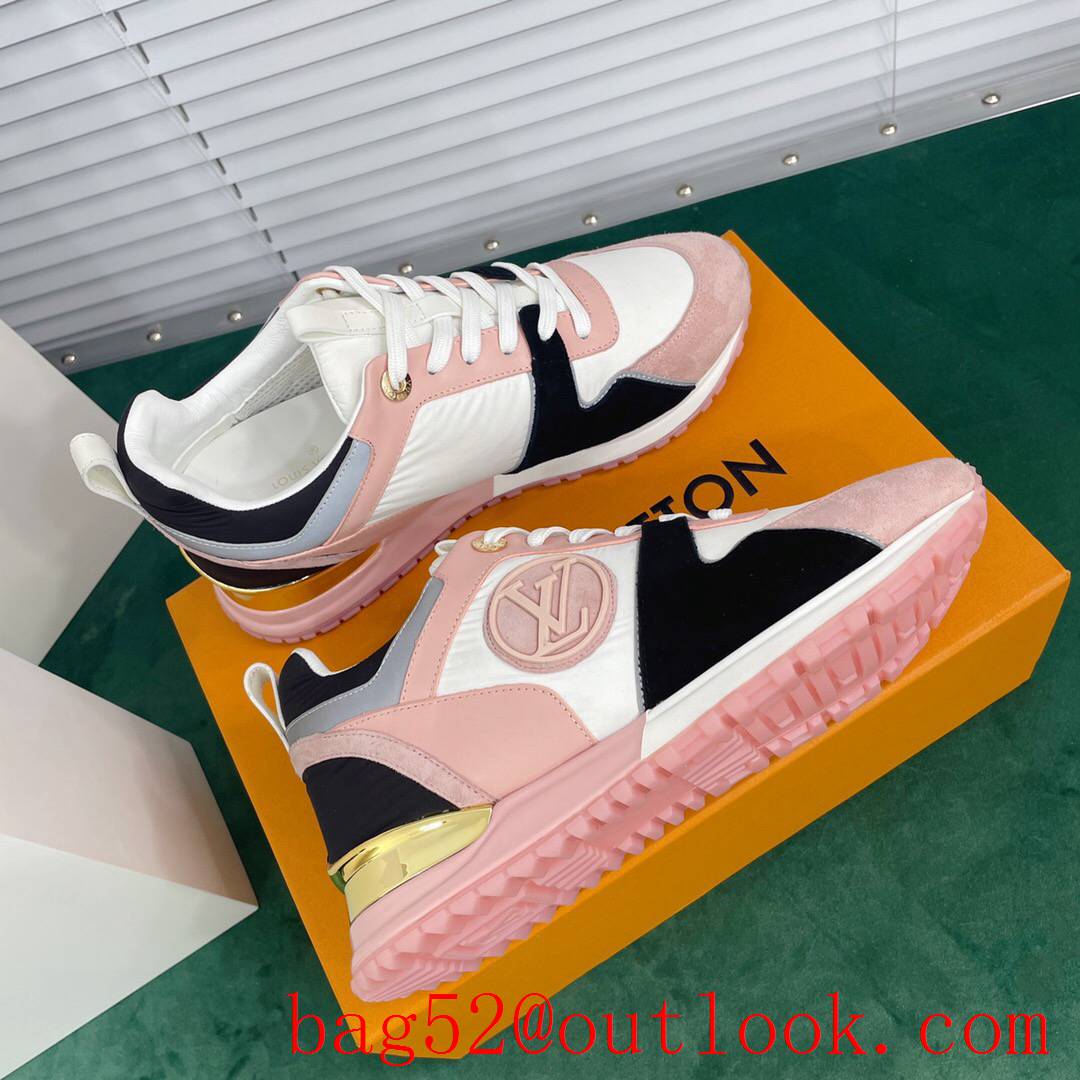 Louis Vuitton lv pink run away sneaker shoes for women