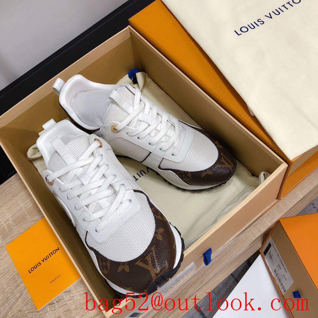 Louis Vuitton lv tan v white run away sneaker shoes for women