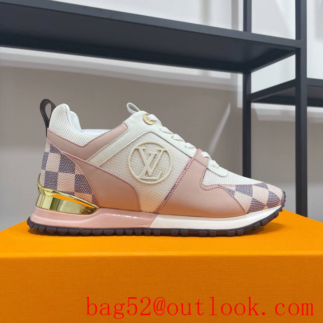 Louis Vuitton lv tri-pink run away sneaker shoes for women