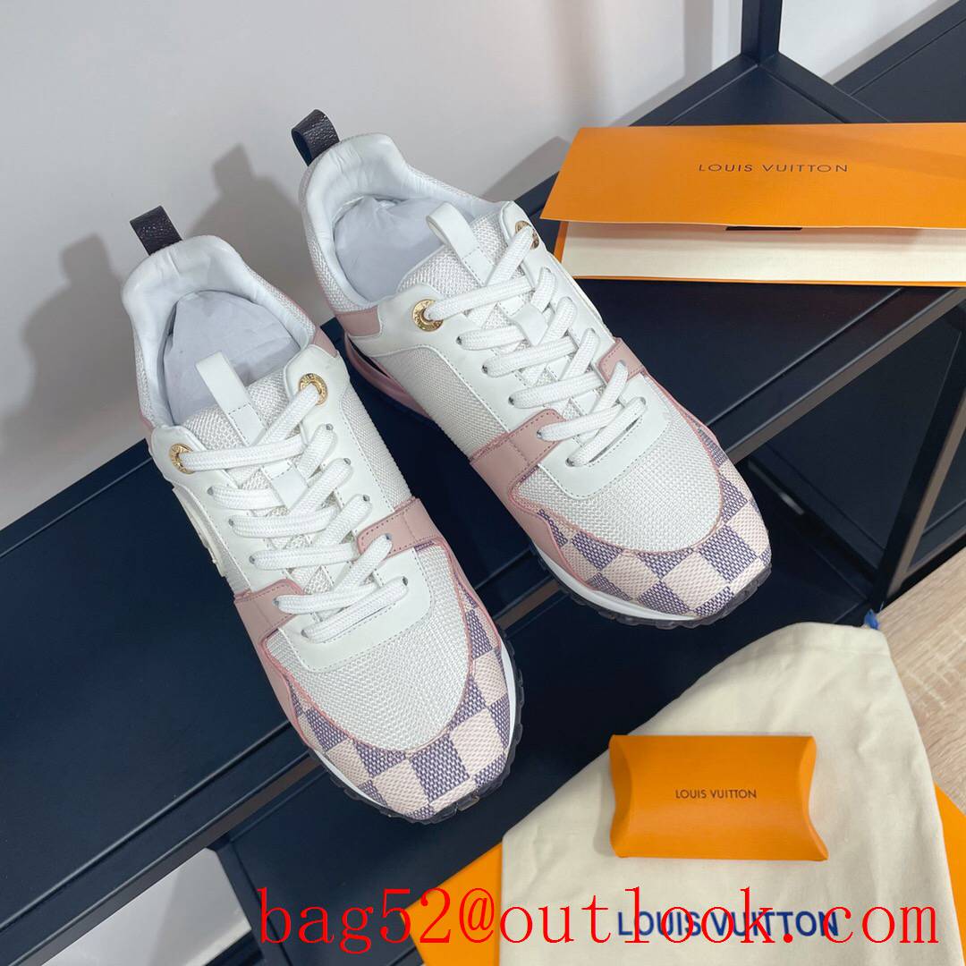 Louis Vuitton lv tri-pink run away sneaker shoes for women