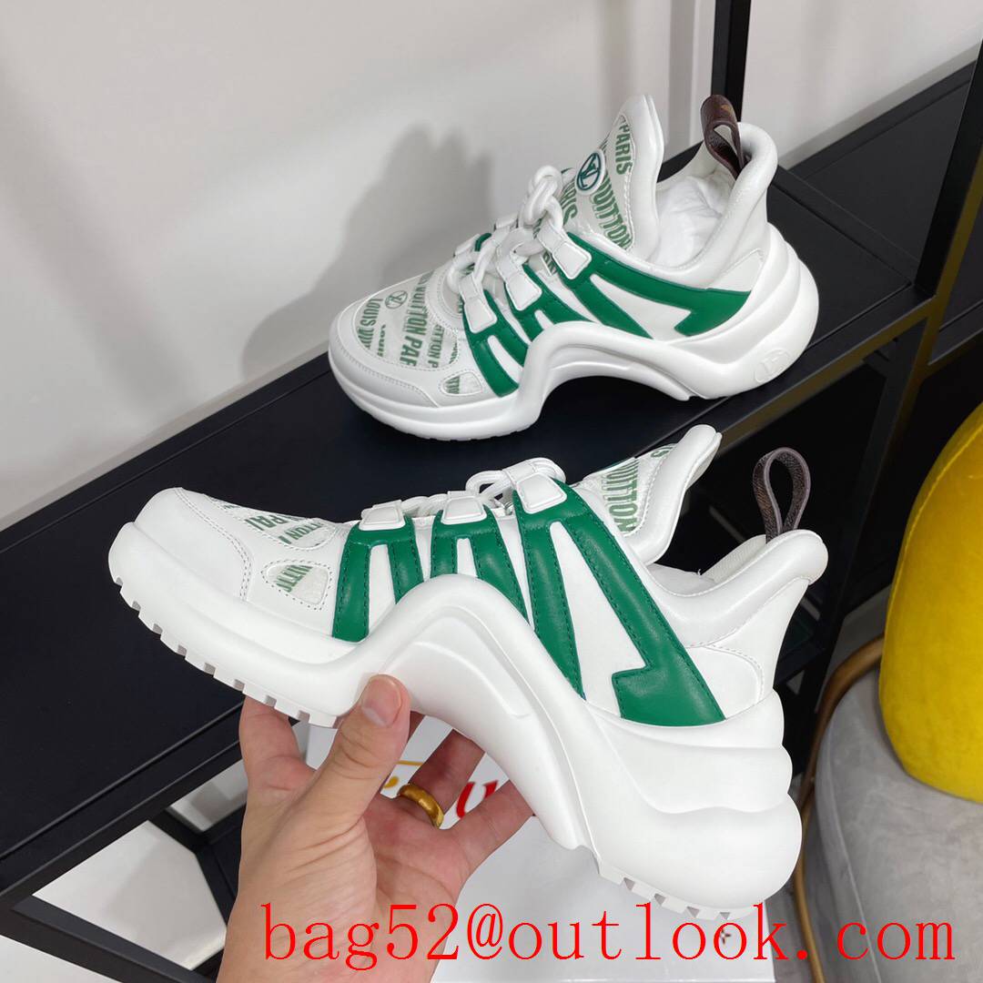 Louis Vuitton lv green v red archlight sneaker shoes for women