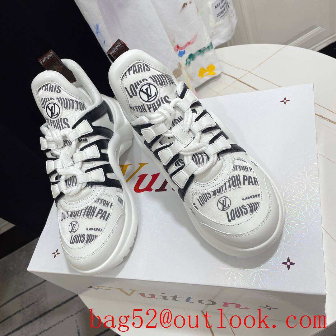 Louis Vuitton lv cream v black archlight sneaker shoes for women