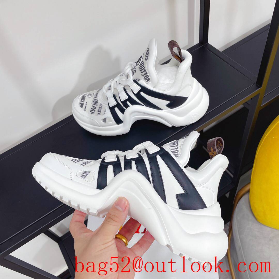 Louis Vuitton lv cream v black archlight sneaker shoes for women