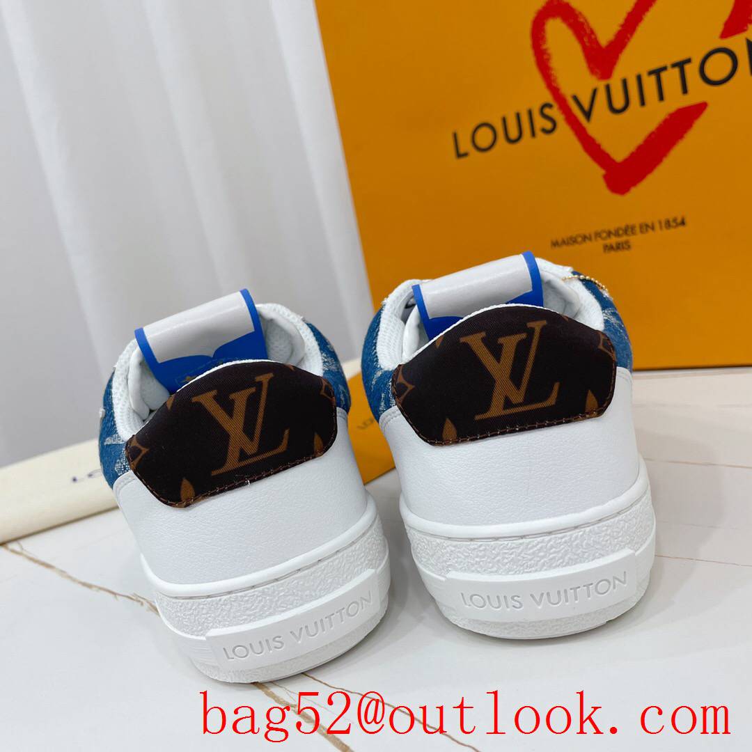 Louis Vuitton lv cream v canvas charlie sneaker shoes for men and women