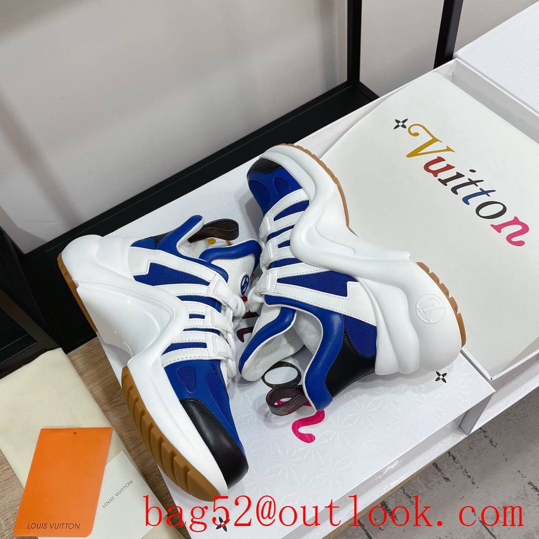 Louis Vuitton lv cream blue archlight sneaker shoes for women